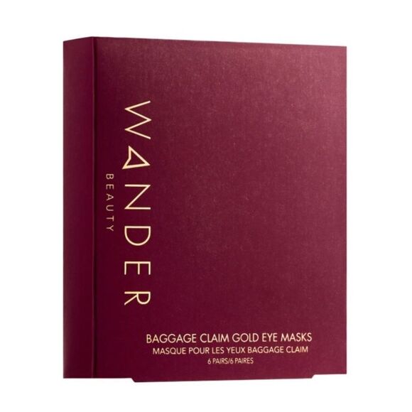 Wander Beauty Baggage Claim Gold Eye Masks - Picture 2 of 3